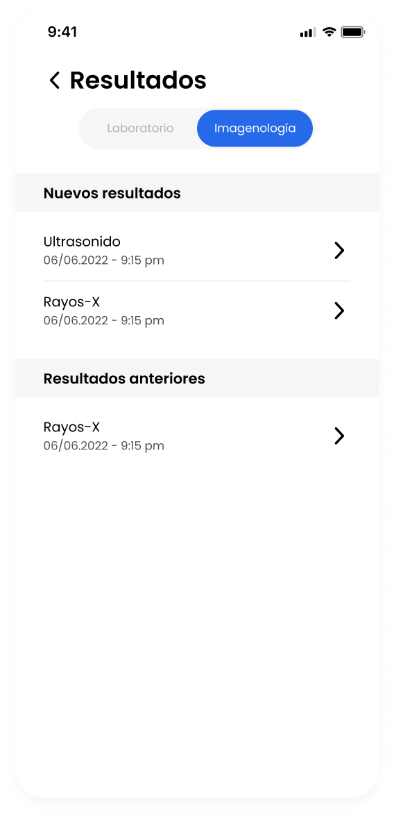 Cuatro recuadros, en el primero se ve una cirugía programada, en el segundo una consulta y el tercero y cuarto muestra servicios