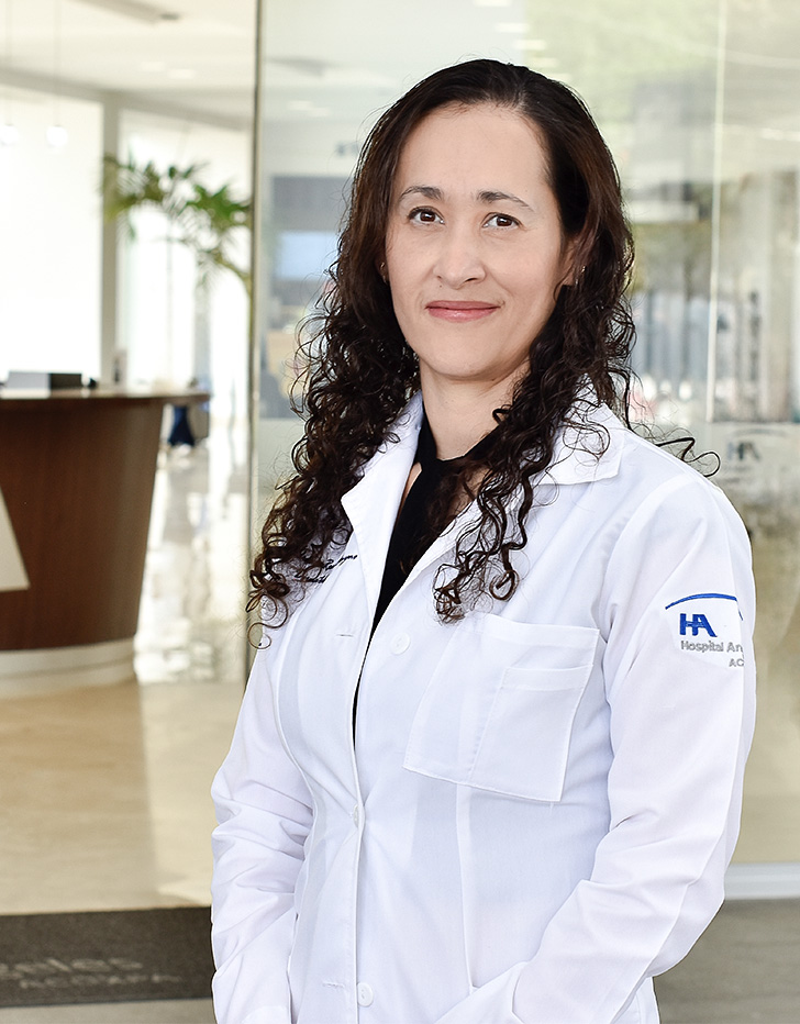 Es la foto de perfil de una dermatóloga en Ciudad de México de Hospital Angeles Acoxpa.