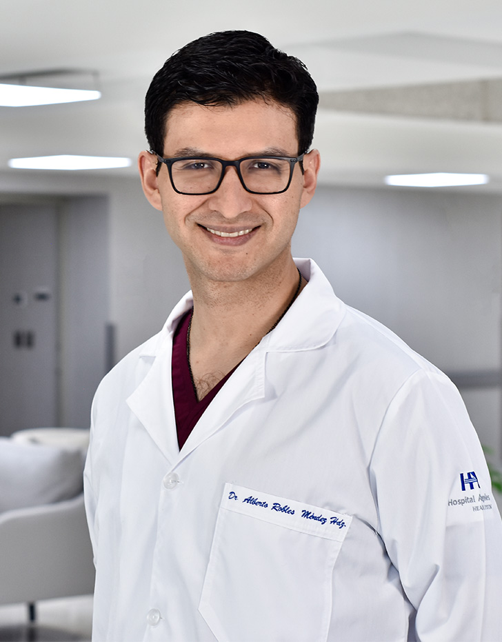 Es la foto de perfil de un cirujano general en Ciudad de México de Hospital Angeles Metropolitano.