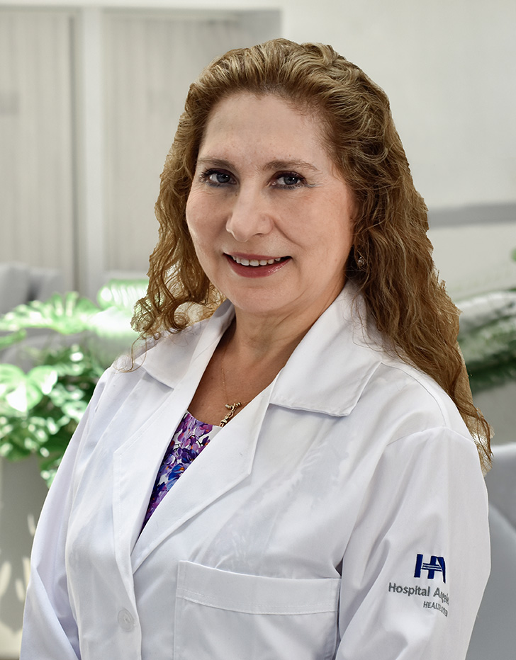 Es la foto de perfil de una pediatra en Ciudad de México de Hospital Angeles Metropolitano.