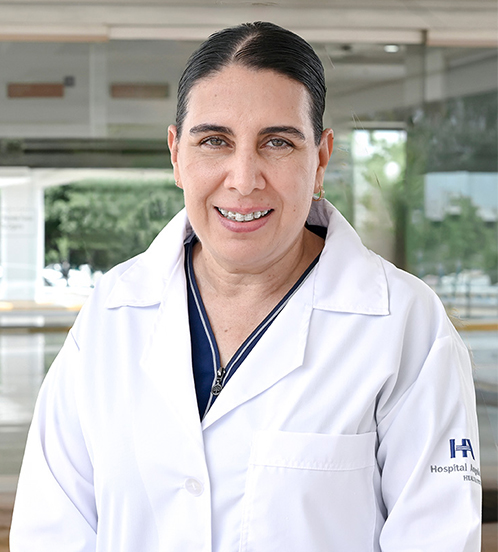 Es la foto de perfil de una otorrinolaringóloga pediátrica en Culiacán de Hospital Angeles Culiacán.