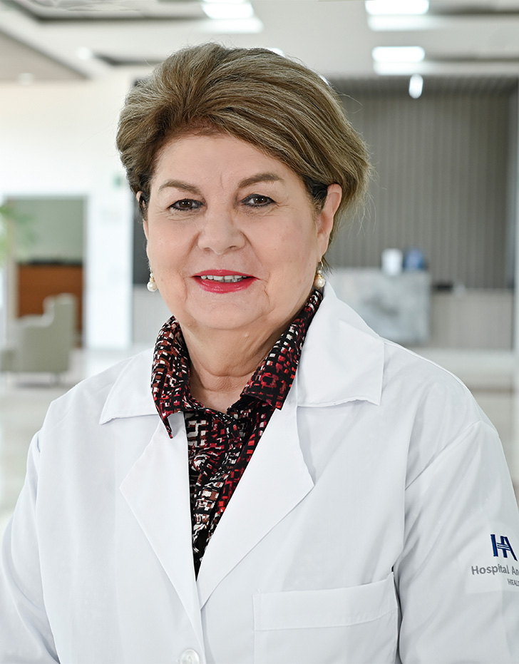 Es la foto de perfil de una reumatóloga en Tampico de Hospital Angeles Tampico.