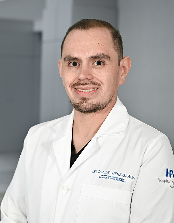 Es la foto de perfil de un otorrinolaringólogo en Ciudad de México de Hospital Angeles Pedregal.