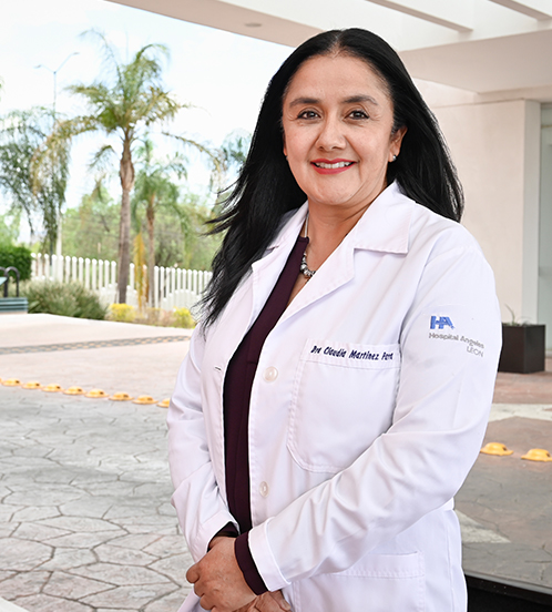 Es la foto de perfil de una cirujana pediátrica en León de Hospital Angeles León.