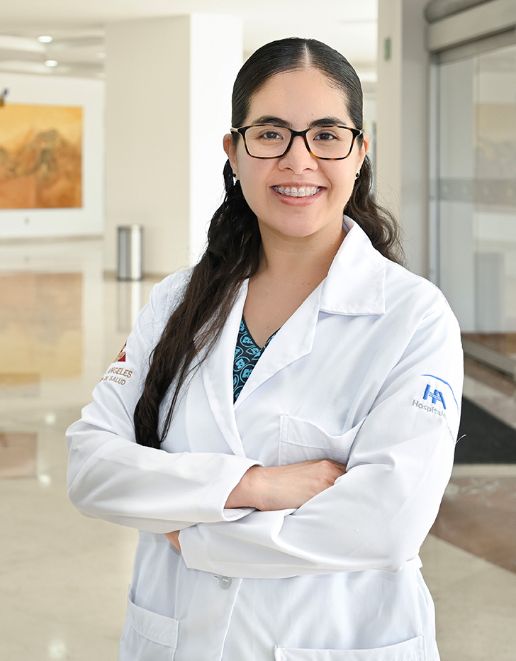 Es la foto de perfil de una pediatra especialista en neonatología en Ciudad Juárez de Hospital Angeles Ciudad Juárez. 