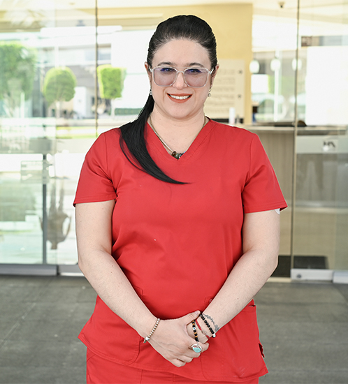 Es la foto de perfil de una angióloga y cirujana vascular y endovascular en Ciudad de México de Hospital Angeles Acoxpa.