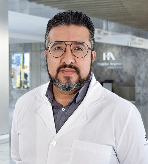 Es la foto de perfil de un cirujano oncológico en Querétaro de Hospital Angeles Centro Sur.