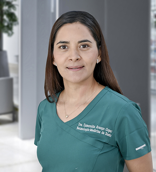 Es la foto de perfil de una neumóloga en Huixquilucan de Hospital Angeles Lomas.