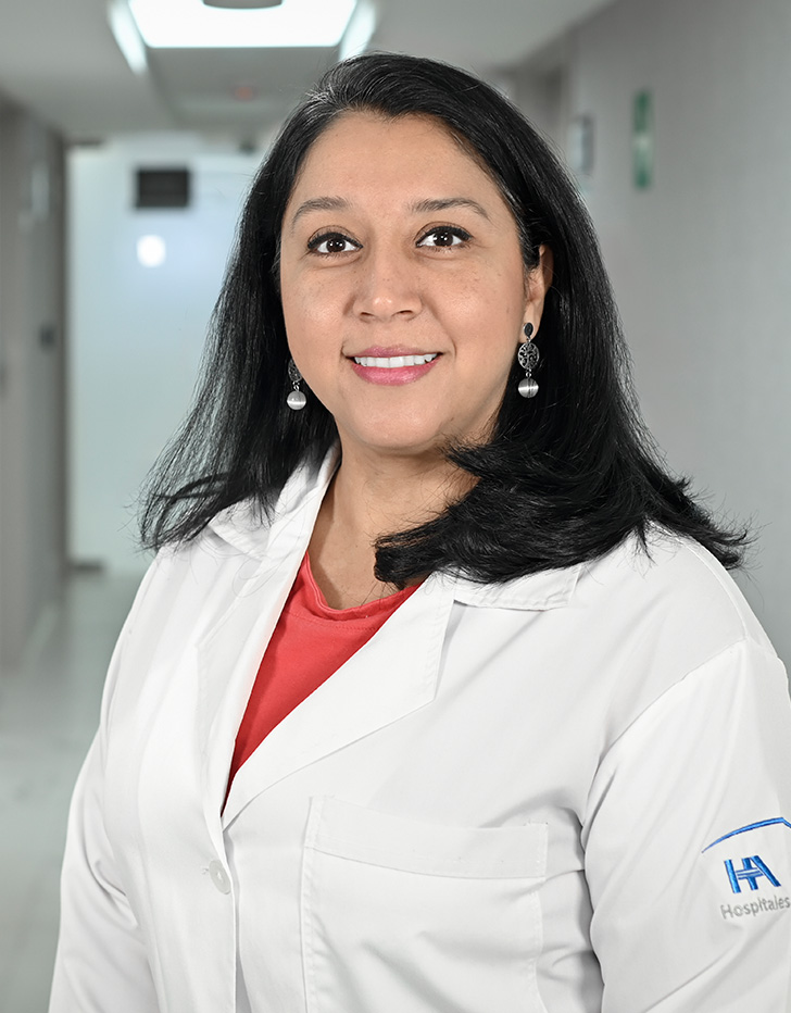 Es la foto de perfil de una médica especialista en medicina familiar en Ciudad de México de Hospital Angeles México.
