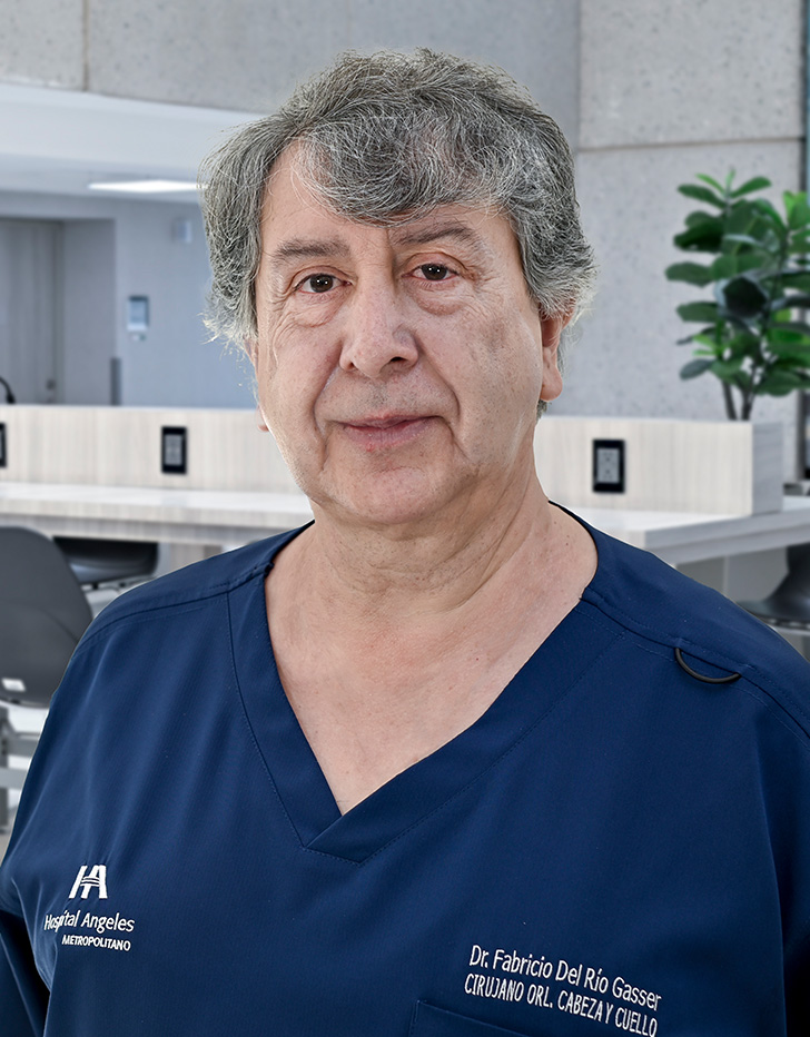 Es la foto de perfil de un otorrinolaringólogo en Ciudad de México de Hospital Angeles Metropolitano.