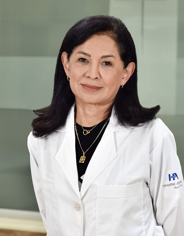 Es la foto de perfil de una reumatóloga en Ciudad de México de Hospital Angeles Mocel.