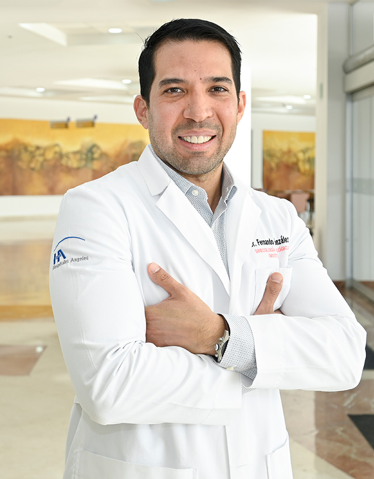 Es la foto de perfil de un ginecólogo y obstetra especializado en ginecología oncológica en Ciudad Juárez de Hospital Angeles Ciudad Juárez. 