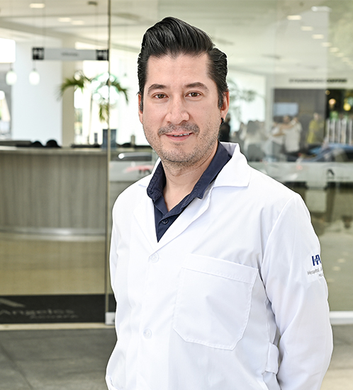 Es la foto de perfil de un endoscopista y gastroenterólogo en Ciudad de México de Hospital Angeles Acoxpa.