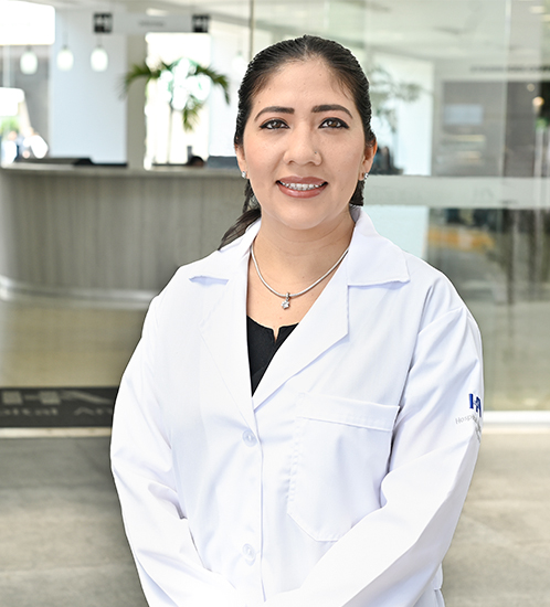 Es la foto de perfil de una cirujana de tórax en Ciudad de México de Hospital Angeles Pedregal.