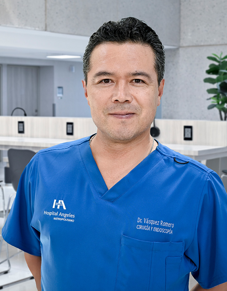 Es la foto de perfil de un endoscopista y cirujano general en Ciudad de México de Hospital Angeles Metropolitano.