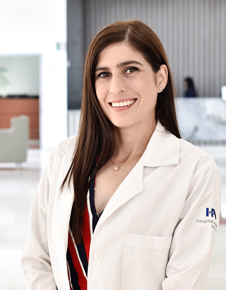 Es la foto de perfil de una internista en Tampico de Hospital Angeles Tampico.