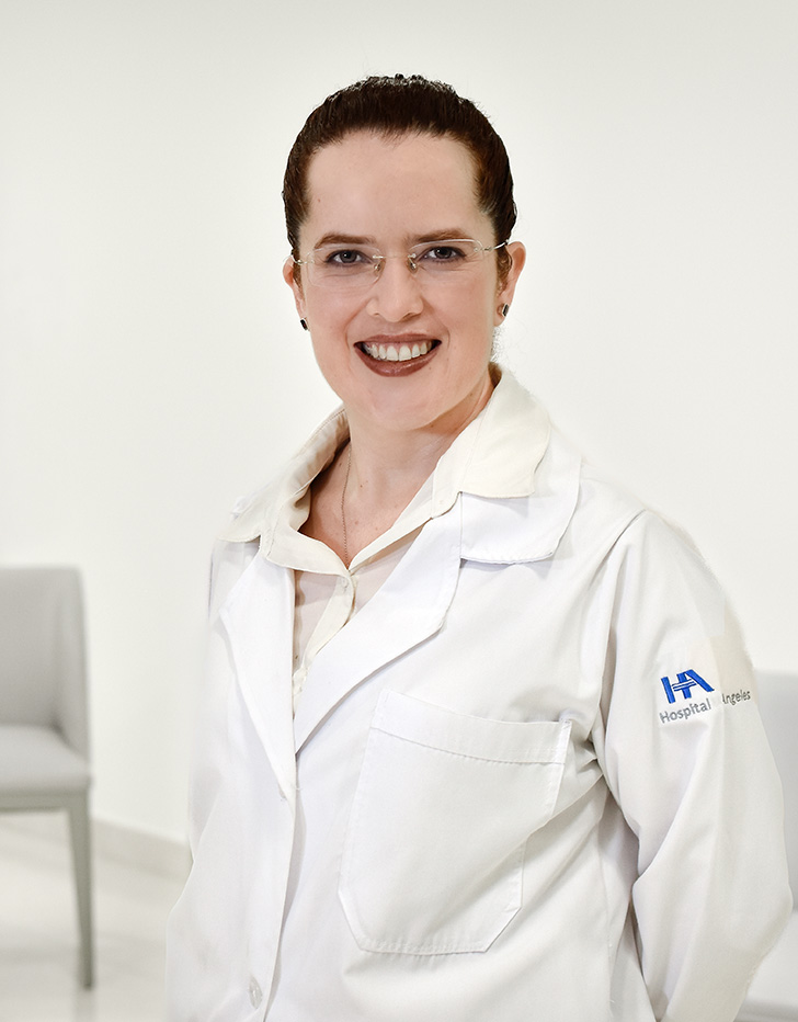 Es la foto de perfil de una especialista en medicina nuclear en Ciudad de México de Hospital Angeles Clínica Londres.