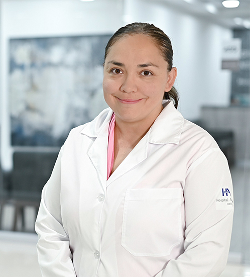 Es la foto de perfil de una pediatra y gastroenteróloga pediátrica en Ciudad de México de Hospital Angeles Acoxpa.