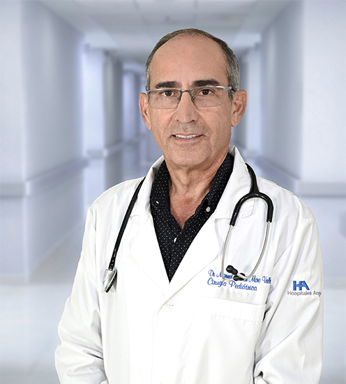Es la foto de perfil de un pediatra especializado en cirugía pediátrica en Ciudad Juárez de Hospital Angeles Ciudad Juárez. 