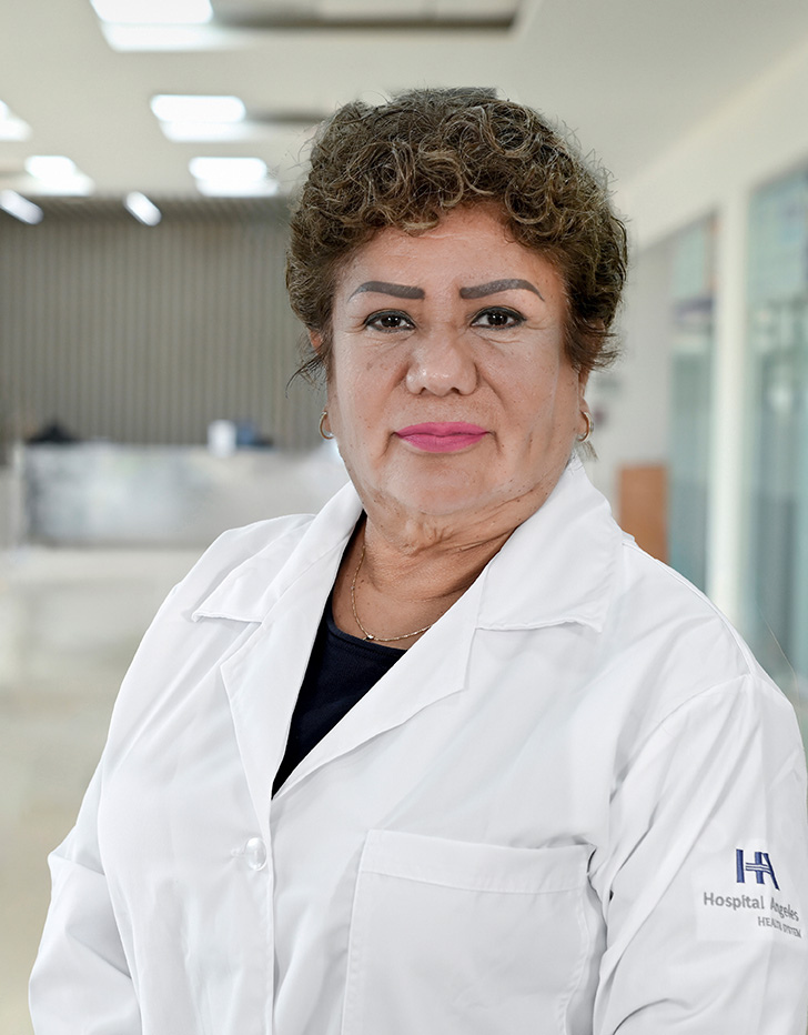 Es la foto de perfil de una cardióloga en Tampico de Hospital Angeles.