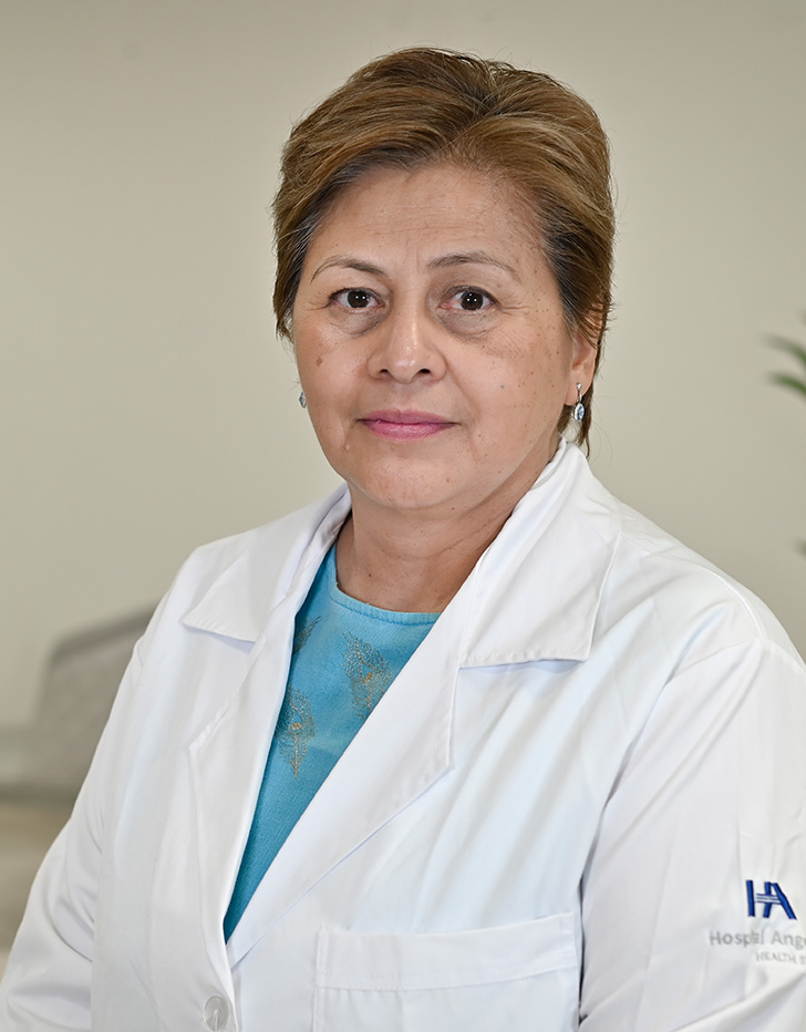 Es la foto de perfil de una médica internista e infectóloga en Ciudad de México de Hospital Angeles Clínica Londres.