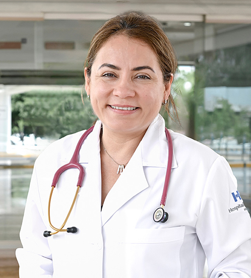 Es la foto de perfil de una pediatra y neonatóloga en Culiacán de Hospital Angeles.