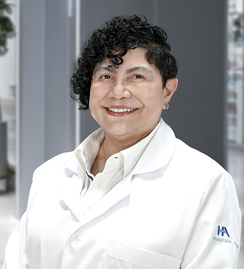 Es la foto de perfil de una hematóloga en Huixquilucan de Hospital Angeles Lomas.