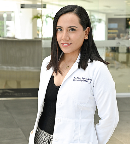 Es la foto de perfil de una otorrinolaringóloga en Ciudad de México de Hospital Angeles Acoxpa.