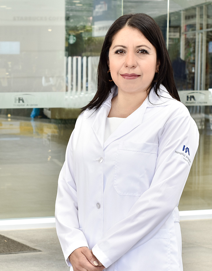 Es la foto de perfil de una gastroenteróloga en Ciudad de México de Hospital Angeles Acoxpa.