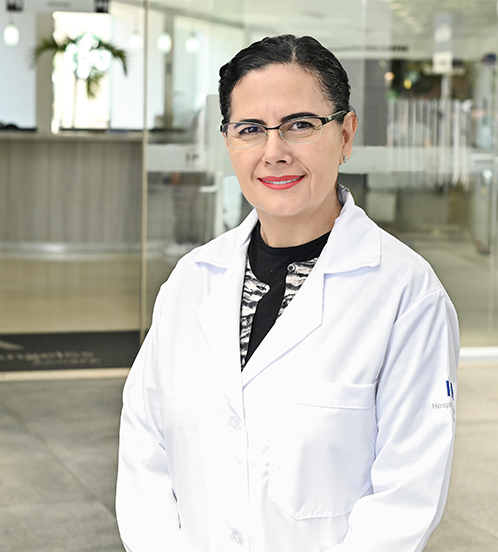 Es la foto de perfil de una endodoncista especializada en necesidades médicas en Ciudad de México de Hospital Angeles Acoxpa.