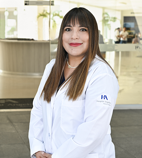 Es la foto de perfil de una ginecóloga, obstetra y especialista en biología de reproducción en Ciudad de México de Hospital Angeles Acoxpa.