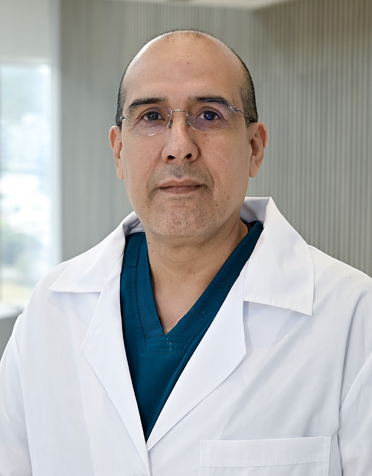 Es la foto de perfil de un otorrinolaringólogo pediátrico en San Pedro Garza de Hospital Angeles Valle Oriente.