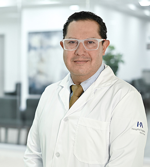 Es la foto de perfil de un cirujano neurológico en Ciudad de México de Hospital Angeles Acoxpa.