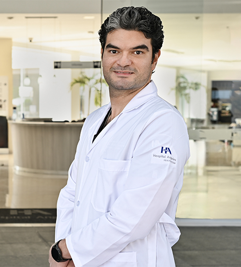 Es la foto de perfil de un cirujano neurológico en Ciudad de México de Hospital Angeles Acoxpa.