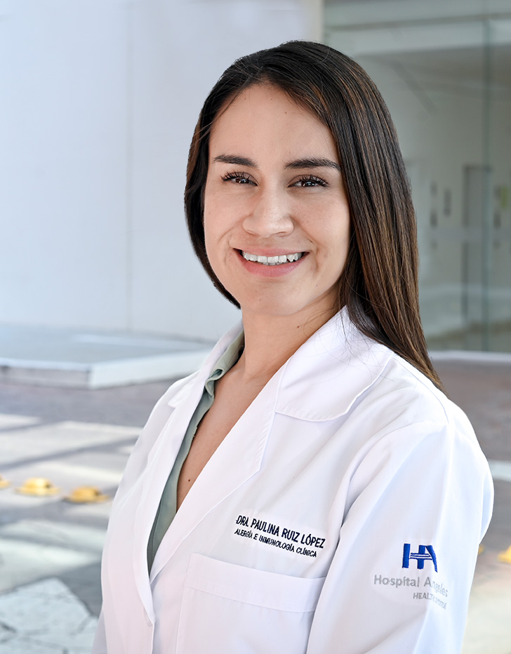 Es la foto de perfil de una inmunóloga y alergóloga en León de Hospital Angeles León.