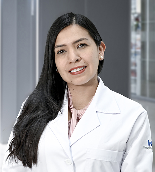 Es la foto de perfil de una cirujana neurológica en Huixquilucan de Hospital Angeles Lomas.